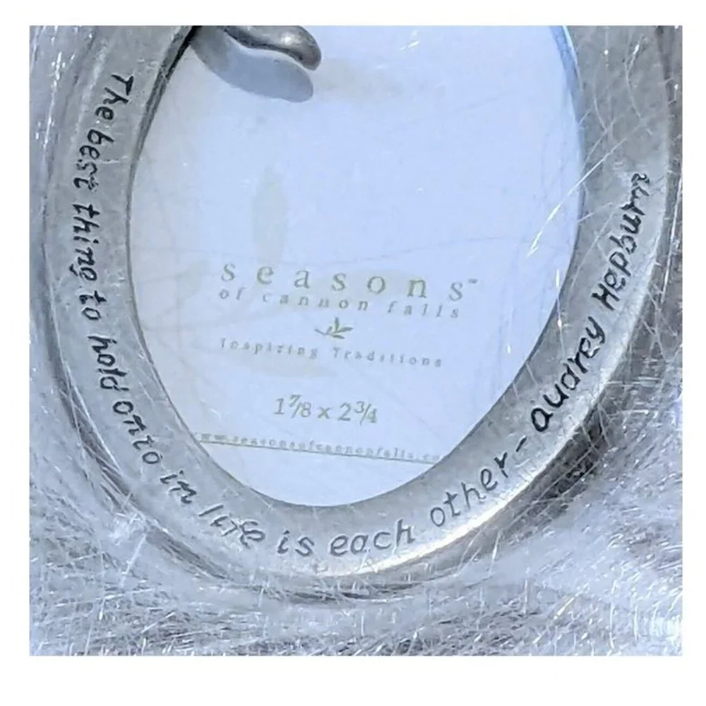 Seasons Of Cannon Falls Serenity Angel Picture Frame Ornament Audrey Hepburn NEW